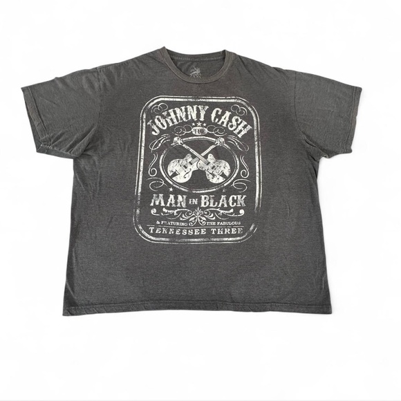 Johnny Cash Man in Black print Tee Shirt XXL - Picture 1 of 6